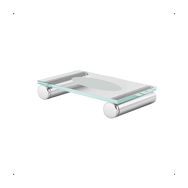 Saboneteira Para Banheiro Inox Prata Polido Patmos 1040PM