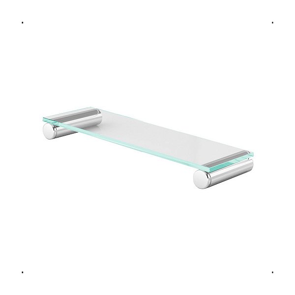 Porta Shampoo Para Banheiro Inox Prata Polido Patmos 1050PM