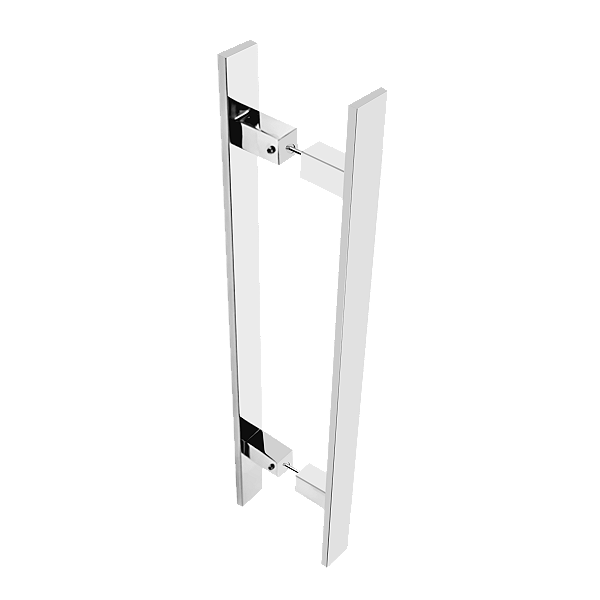 DUPLICADO - Puxador Reto Para Portas Modelo Eros Aço Inox Alto Brilho 80x30 3000ER