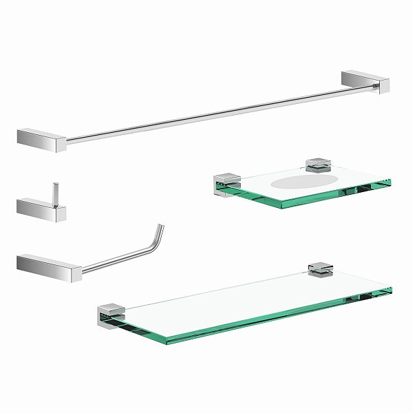 Kit De Acessórios Para Banheiro Troia 2110TR