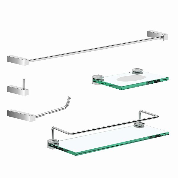 Kit De Acessórios Para Banheiro Troia 2100TR