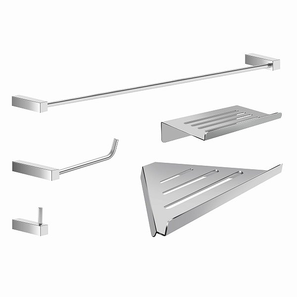 Kit De Acessórios Para Banheiro Troia 2102TR