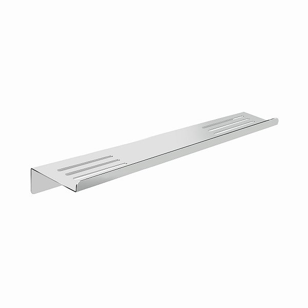 Prateleira Dupla Suporte Reto Em Inox Grega