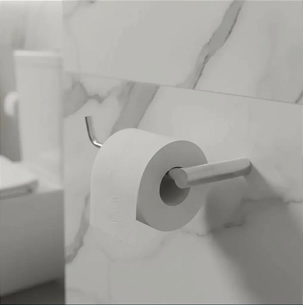 Porta Papel Higiênico Redondo Orion Suporte Papeleira Para Banheiro Grego Metal