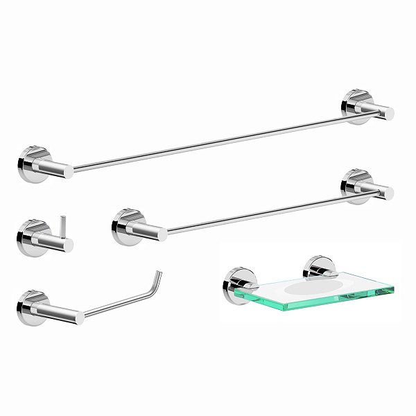 Kit Acessórios De Banheiro Atenas 2080AT