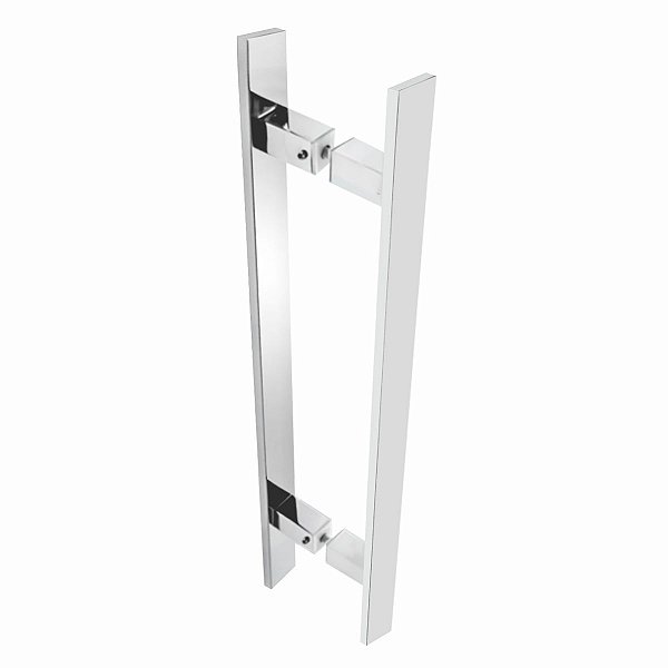 Puxador Para Portas Eros Aço Inox Polido Alto Brilho