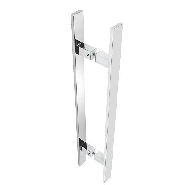 Puxador Para Portas Perseu Aço Inox Polido Alto Brilho