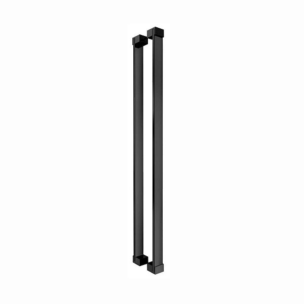 Puxador Para Portas Atlas Aço Inox Preto Fosco