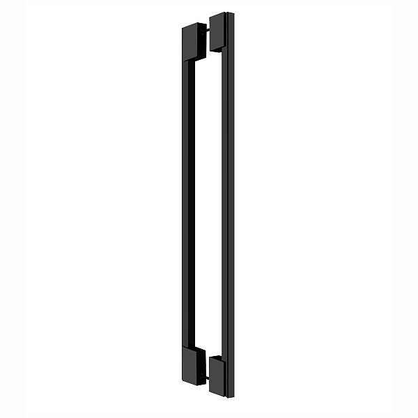 Puxador Para Portas Orfeu Aço Inox Preto Fosco