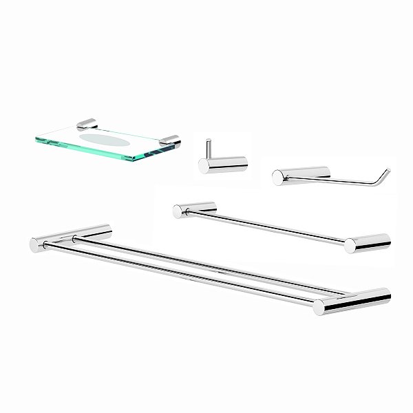 Kit De Acessórios Duplo Para Banheiro Orion 2090OR