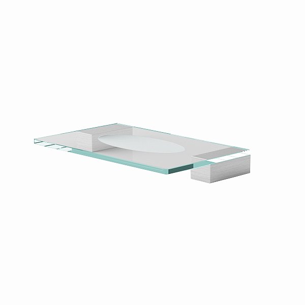 Saboneteira Sparta Aço Inox Polido Escovado Acetinado 1040SP