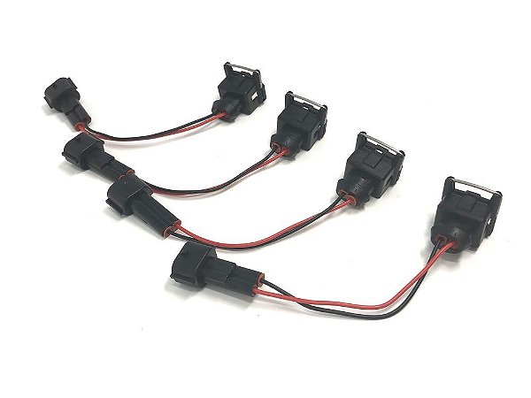 4x Chicote adaptador Injetores Bosch EV1 em VW/AUDI - Moreboost