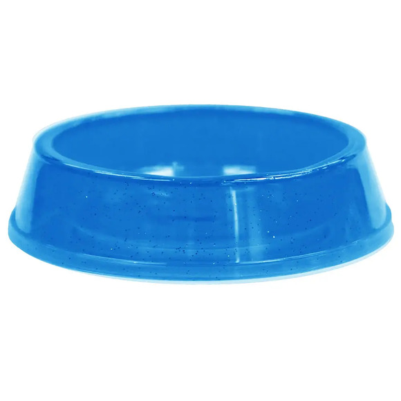 Comedouro Plástico 160 ml Glitter Pet para Gato - Azul 160 ml