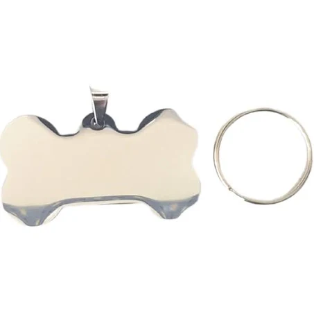 Placa De Indentificacao Inox comArgola P.