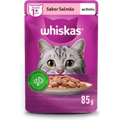 Whiskas Sache Adulto Salmao ao Molho 85 g