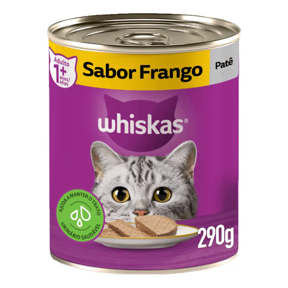 Ração Úmida Whiskas Patê Frango 290 g