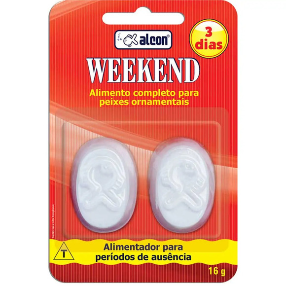 Ração para 3 dias Weekend Alcon 16 g