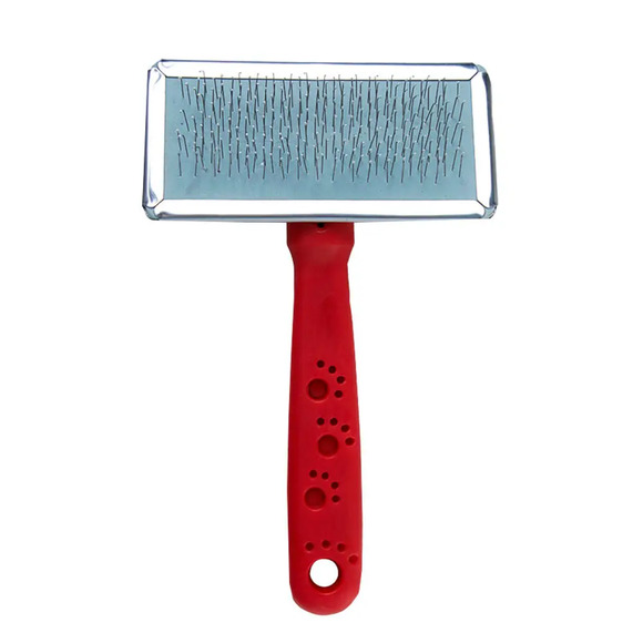 Rasqueadeira Aço Cabo de Plástico Vermelho HomePet Nº 3