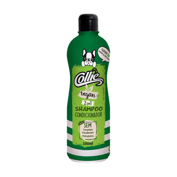 Shampoo e condicionador 2x1 Collie Vegan 500 ml
