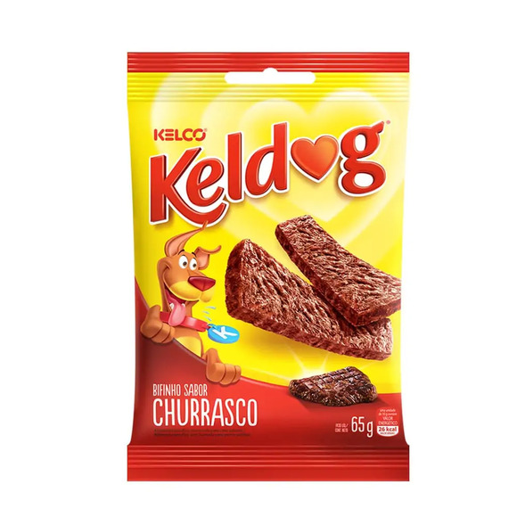 Petisco Bifinho Churrasco Kelco Keldog 65 g