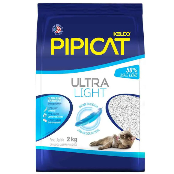 Areia Pipicat Ultra Light para Gatos 2 kg