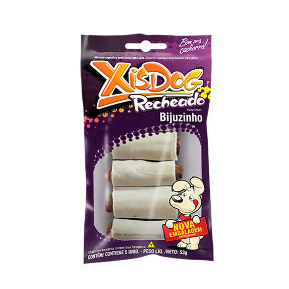 Osso Recheado Bijuzinho Xis Dog 5 unidades