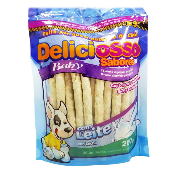 Petisco Deliciosso Leite Baby Palito Médio 200 g