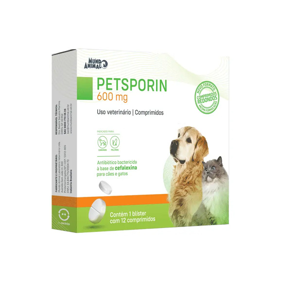 Petsporin 600mg 12 comprimidos