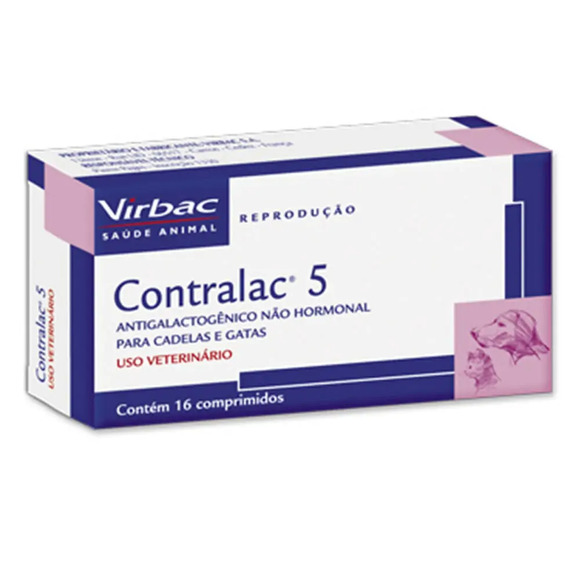 Inibidor de Lactação Contralac Virbac 5 mg