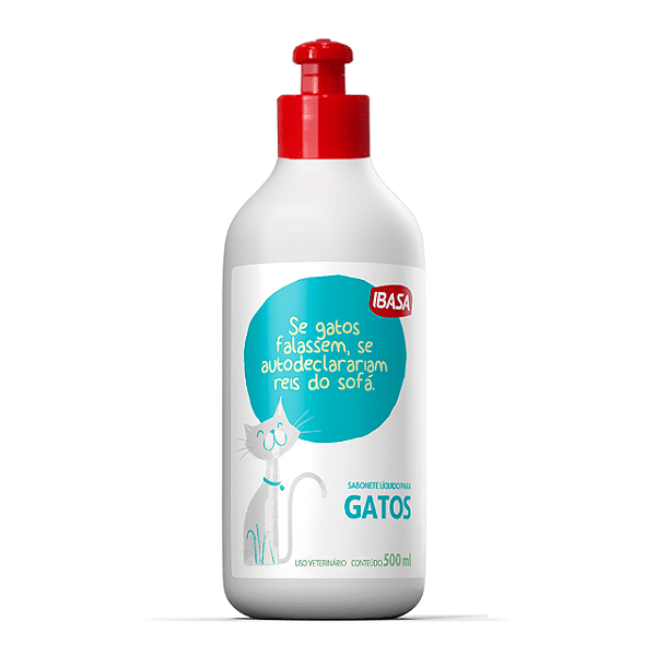 Sabonete Liquido Gato Ibasa 500 ml