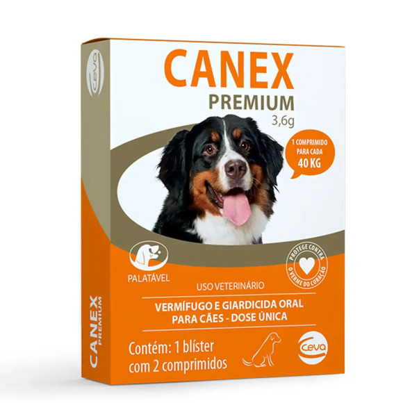 Vermífugo Canex Premium Cães acima 40 kg 3,6 g