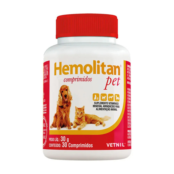 Hemolitan Pet 30 Comprimidos 30 g