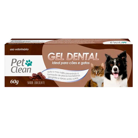 Gel Dental Chocolate Pet Clean 60g