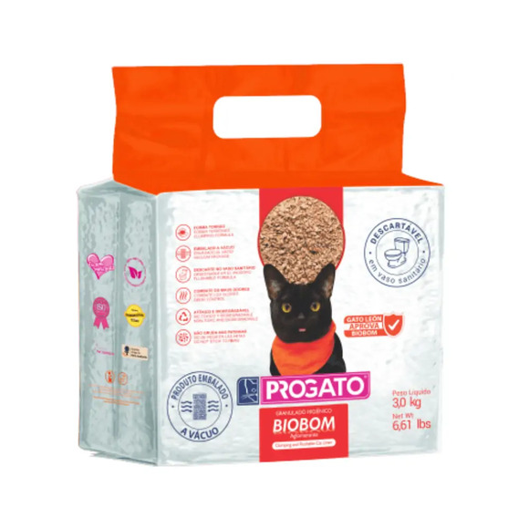 Granulado Higiênico ProGato Biobom 3 kg