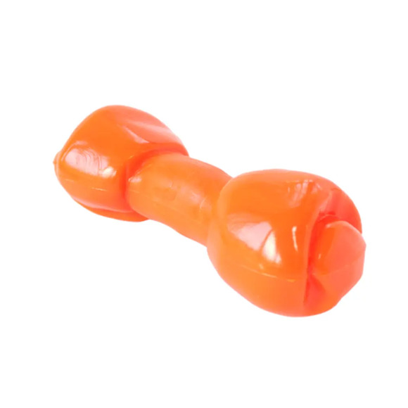 Brinquedo Osso Flexi Bone Laranja Odontopet Até 7 kg