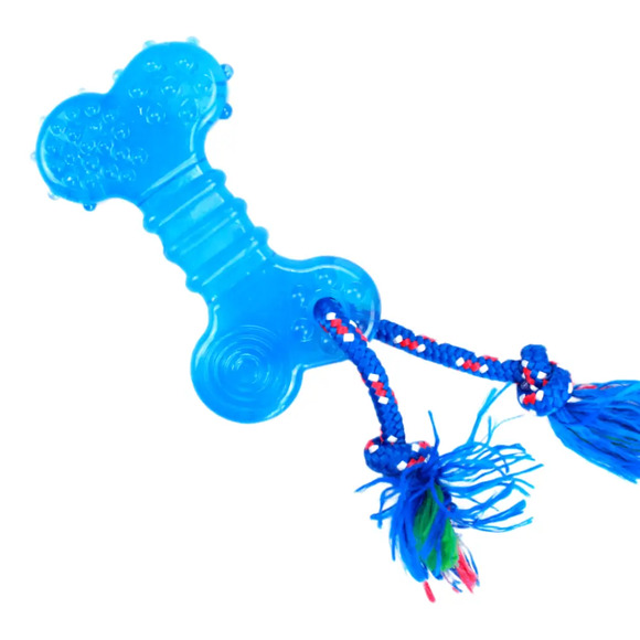 Brinquedo Dentalbone Flat com Corda Odontopet Até 7kg