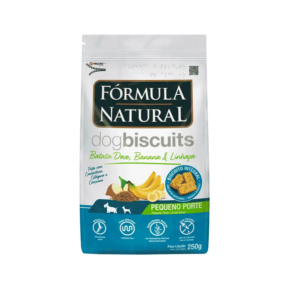 Petisco Fórmula Natural Dog Biscuits Batata Doce Cães Adultos Pequeno Porte 250 g