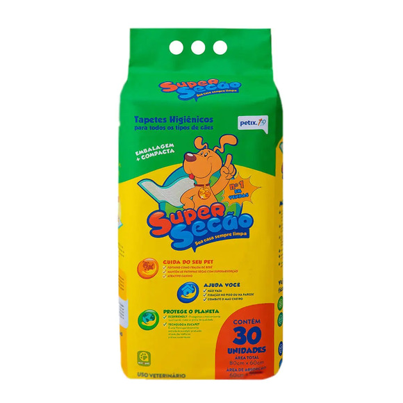 Tapete Higiênico Super Secão Petix 30 unidades