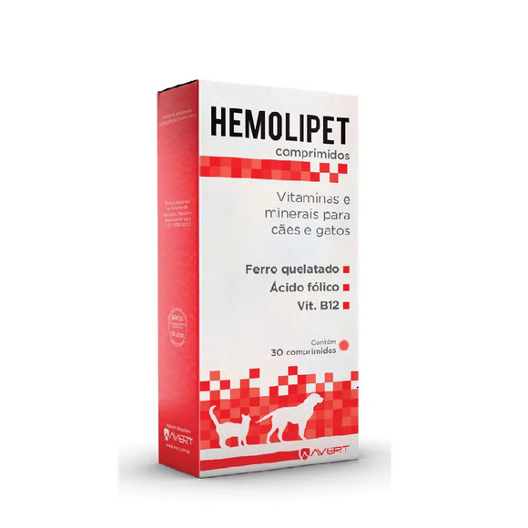 Suplemento Alimentar Hemolipet Avert 30 comprimidos