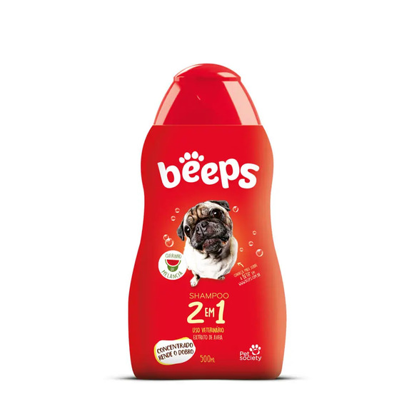 Shampoo 2 em 1 Beeps Pet Society 500 ml