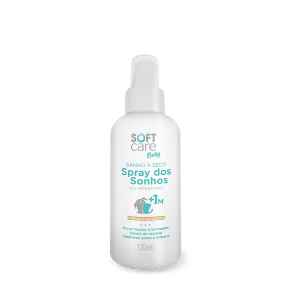 Banho a Seco 1 Mês+ Spray dos Sonhos Soft Care Baby 120 ml