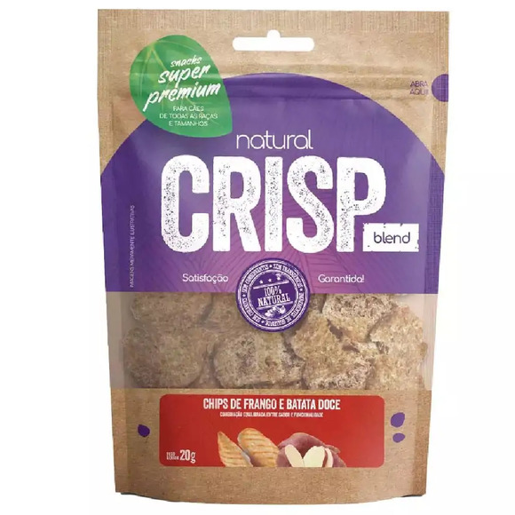 Snacks Chips De Frango E Batata Doce Natural Crisp 20 g