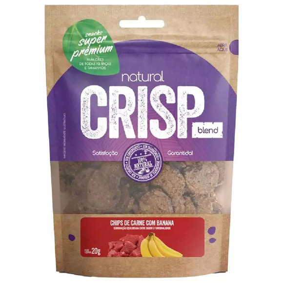 Snacks Chips De Carne Com Banana Natural Crisp 20 g