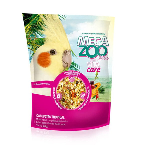 Ração para Calopsita Mix Tropical Megazoo 500g