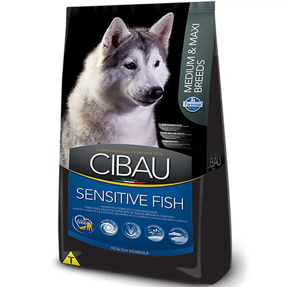 Ração Cibau Cães Sensitive Fish Raças Médias e Grandes 12kg