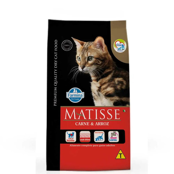 Ração Matisse Gatos Adultos Carne e Arroz 2kg
