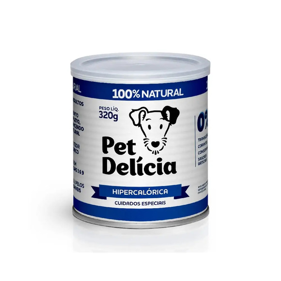Ração Úmida Pet Delícia Cães Hipercalórica 320 g