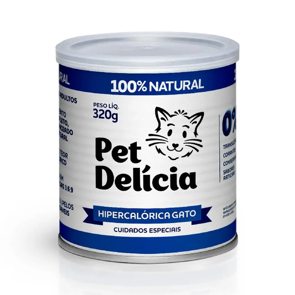 Ração Úmida Pet Delícia Gatos Hipercalórica 320 g