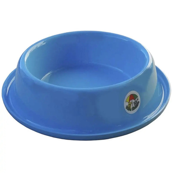 Tigela Pet Ração Água Alumínio Vida Mansa Azul Bebê 200 ml