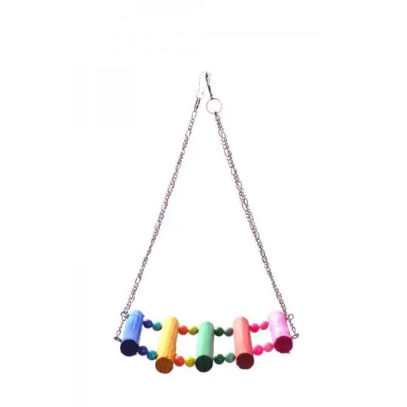 Brinquedo Balanço Rede Para Aves Still Pet Único